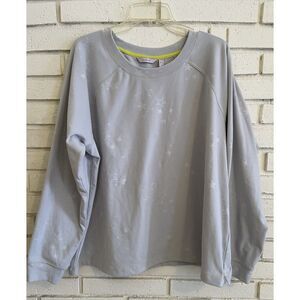 Anybody Lounge‎ Star Fleece Pullover Sweatshirt Grey Size XL